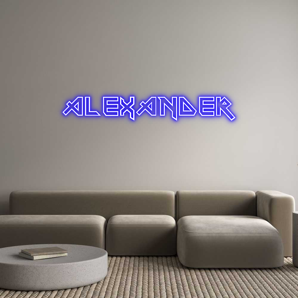 Custom Neon Sign Online Editor Alexander