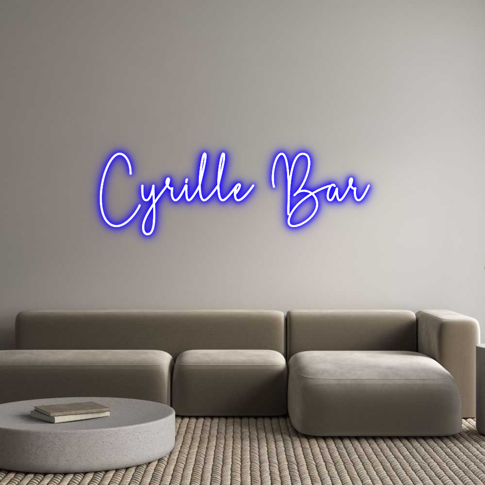 Custom Neon Sign Online Editor Cyrille Bar