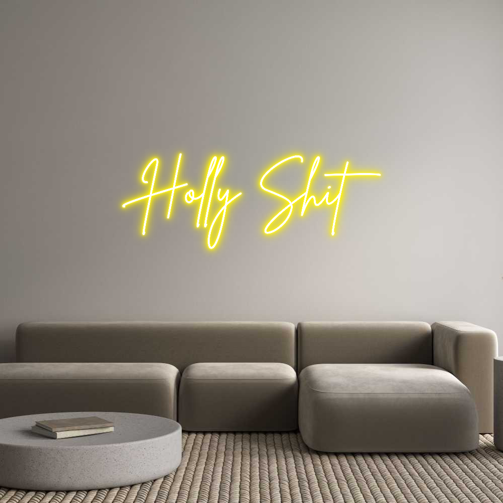 Custom Neon Sign Online Editor Holly Shit