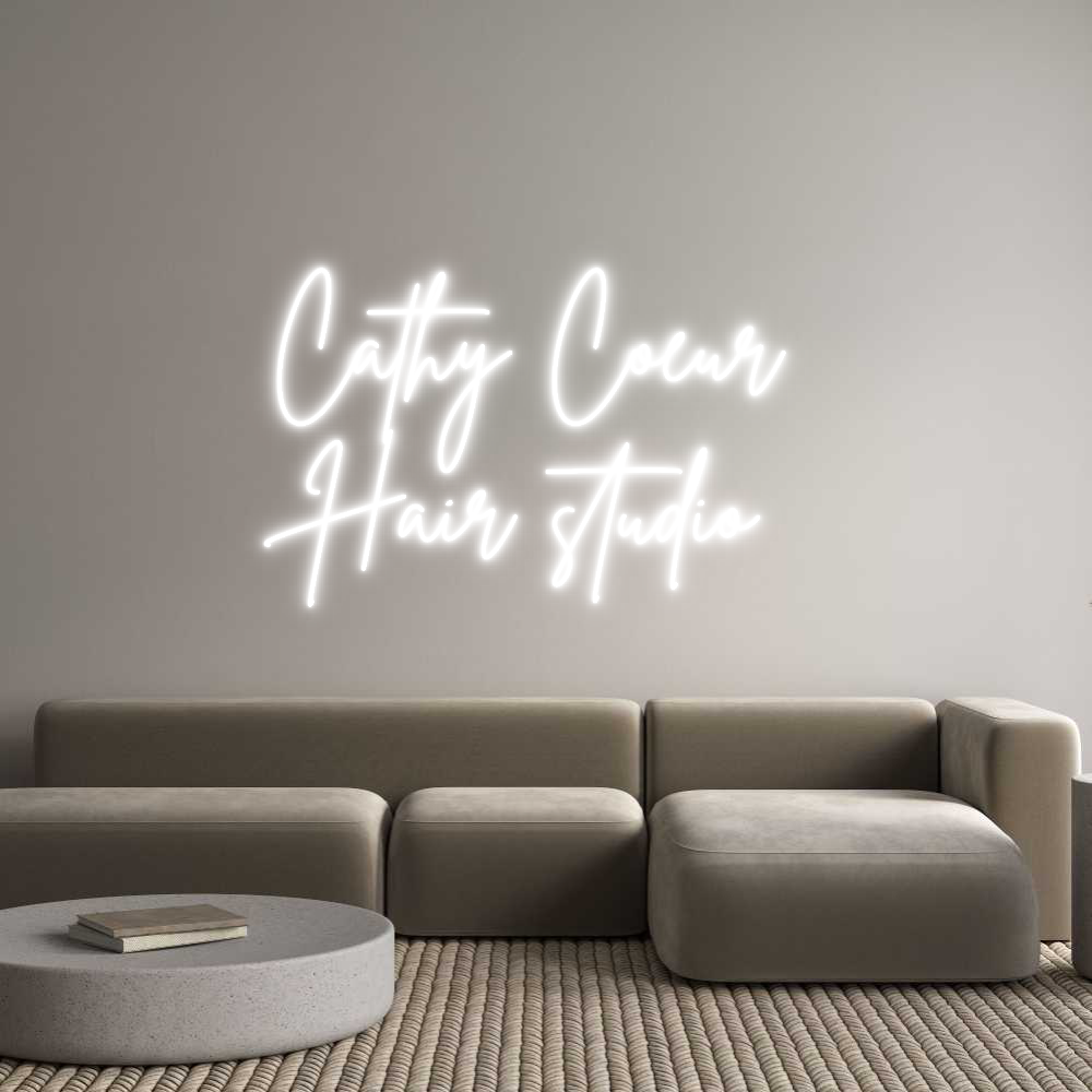 Custom Neon Sign Online Editor Cathy Coeur 
...