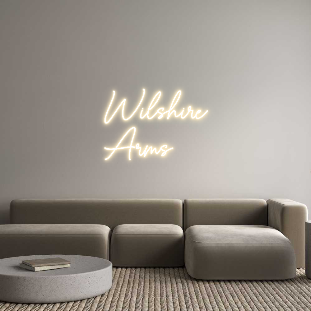 Custom Neon Sign Online Editor Wilshire
Arms