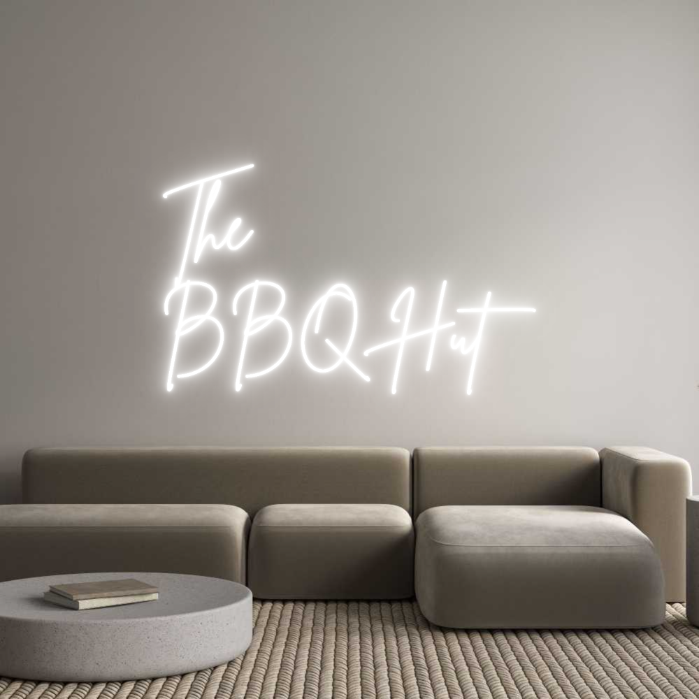 Custom Neon Sign Online Editor The 
BBQ Hut