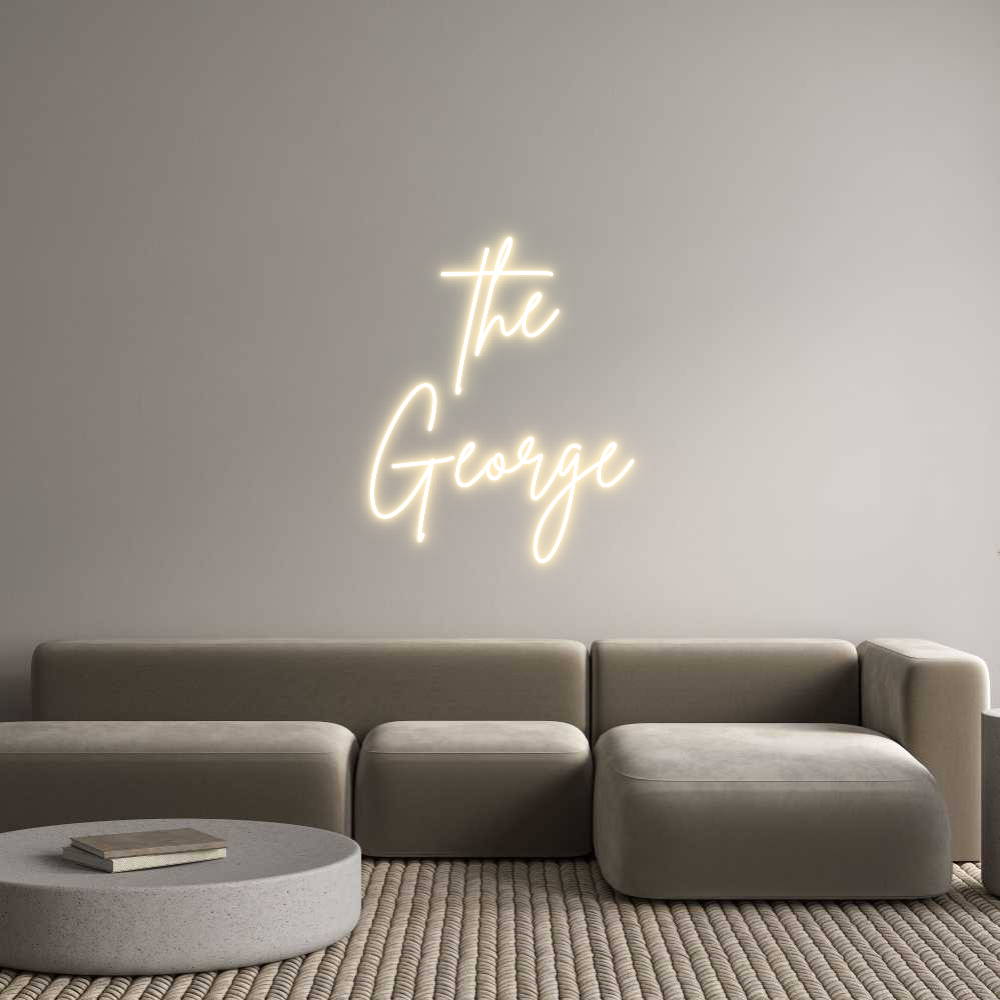 Custom Neon Sign Online Editor the
George