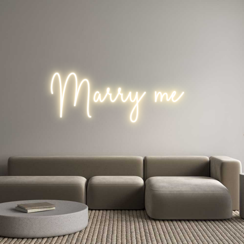 Custom Neon Sign Online Editor Marry me