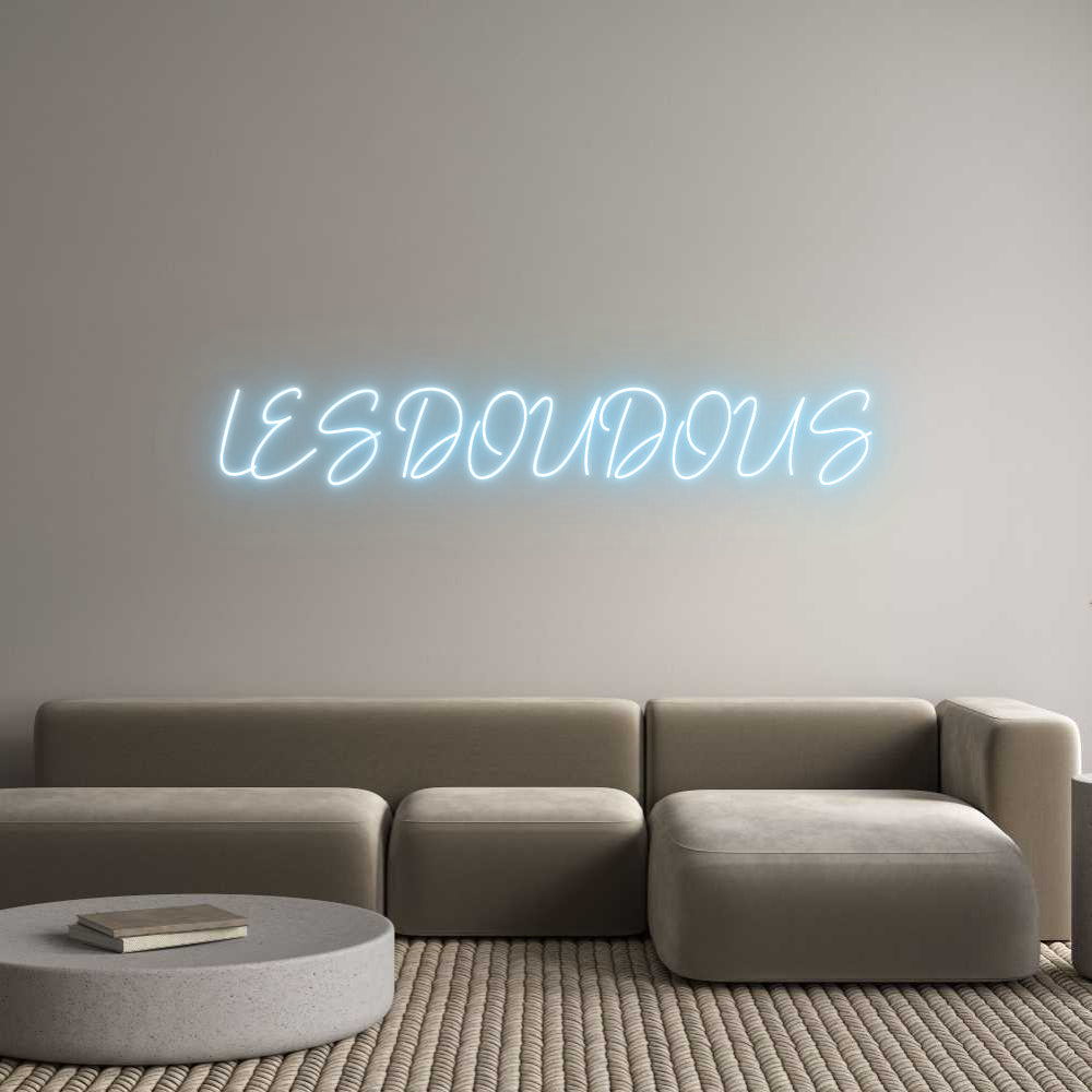 Custom Neon Sign Online Editor LES DOUDOUS