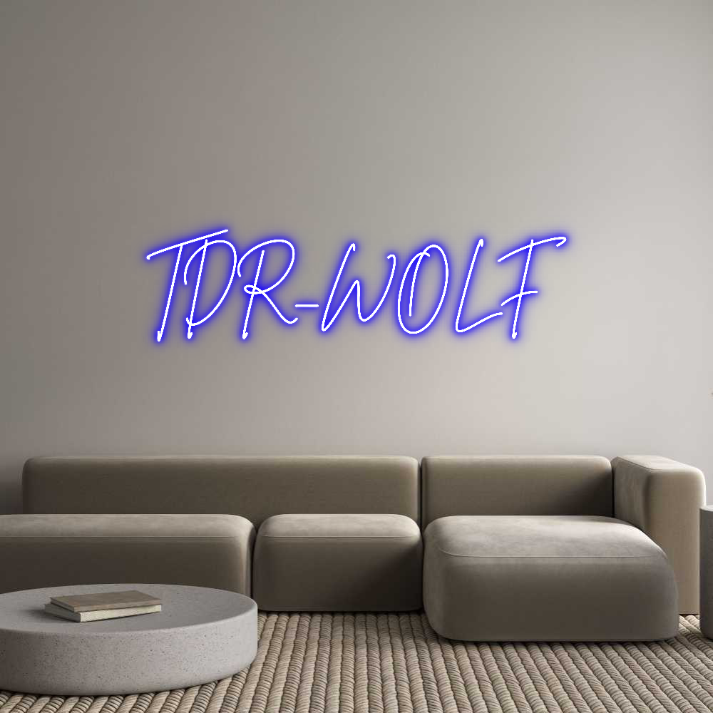 Custom Neon Sign Online Editor TDR_WOLF