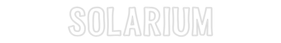 Custom Neon Sign Online Editor SOLARIUM
