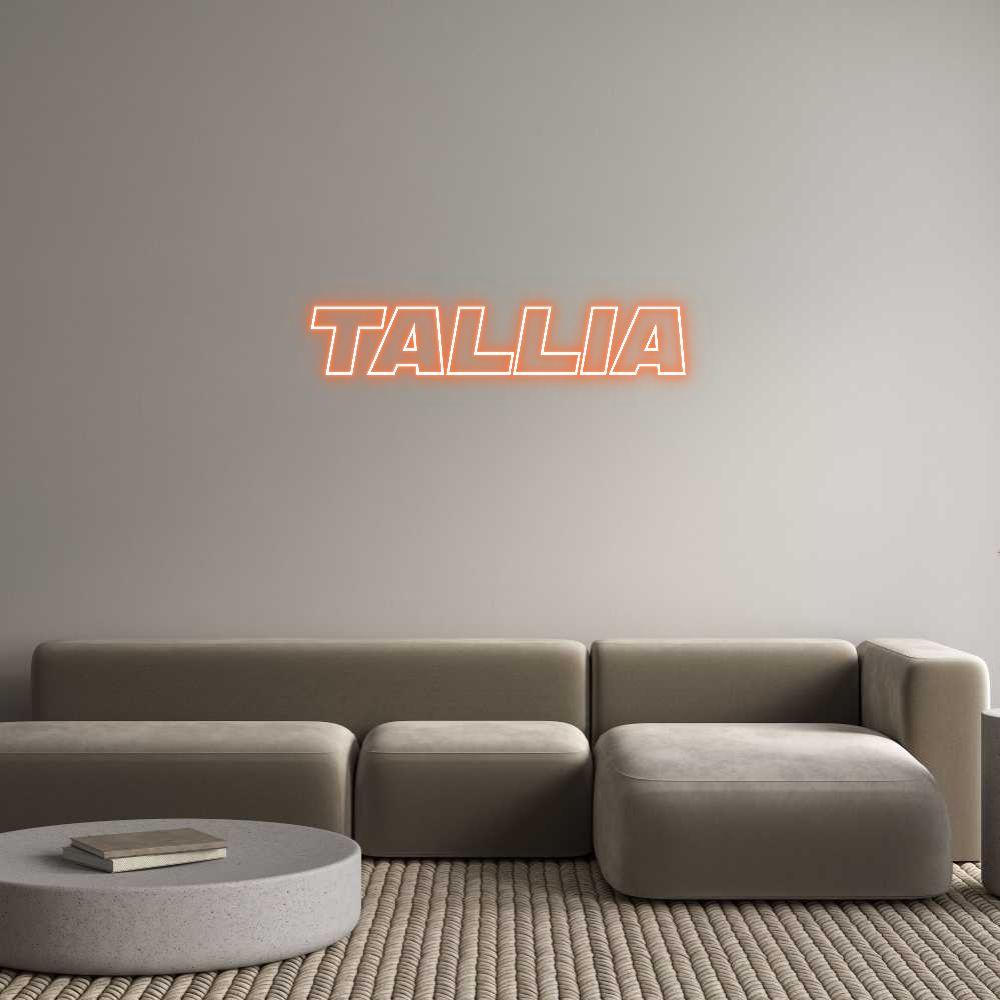 Custom Neon Sign Online Editor TALLIA