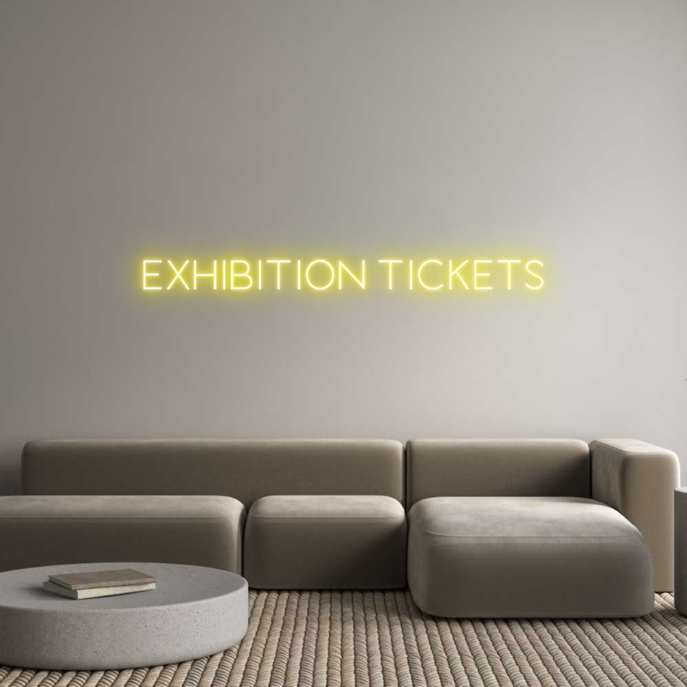 Custom Neon Sign Online Editor EXHIBITION TI...