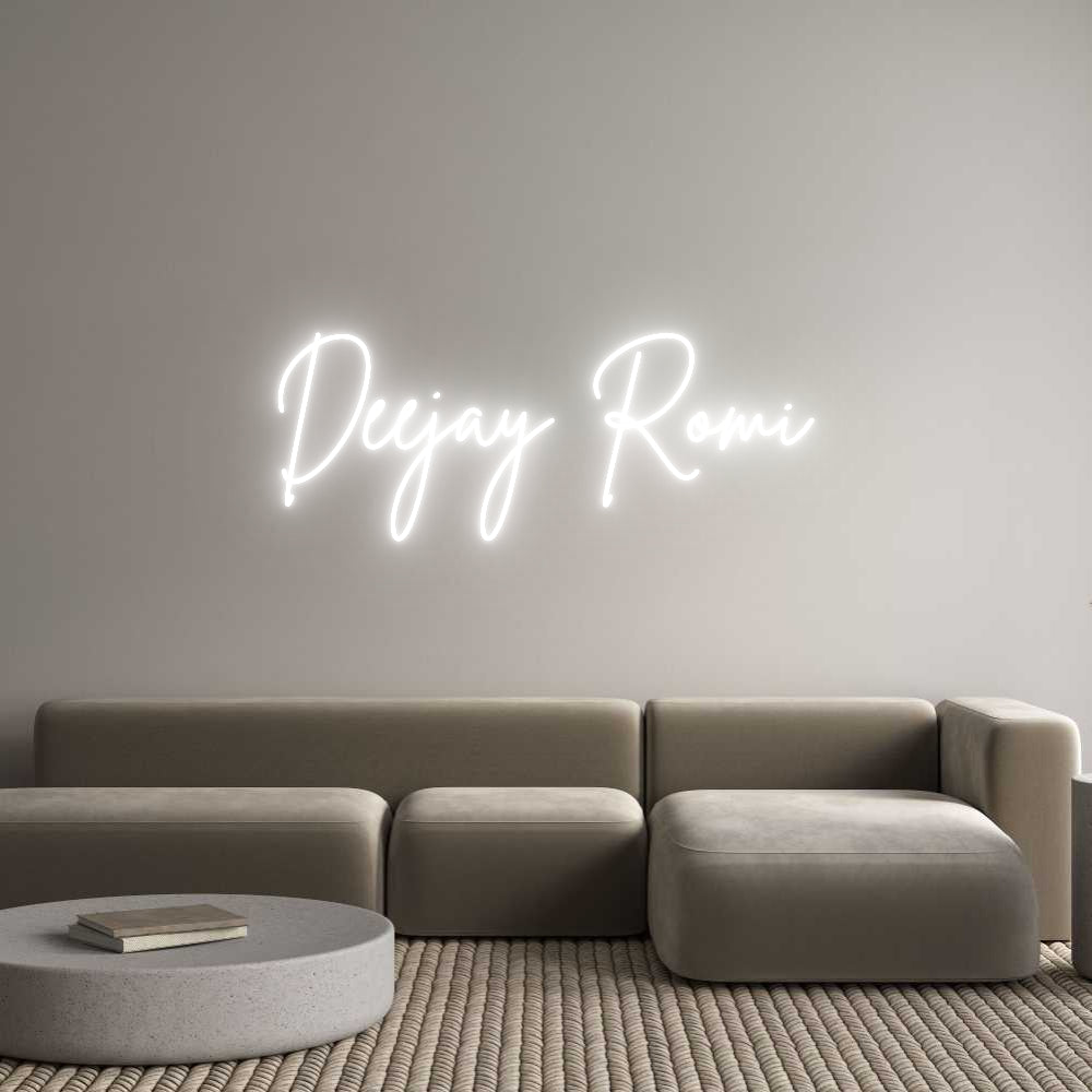 Custom Neon Sign Online Editor Deejay Romi