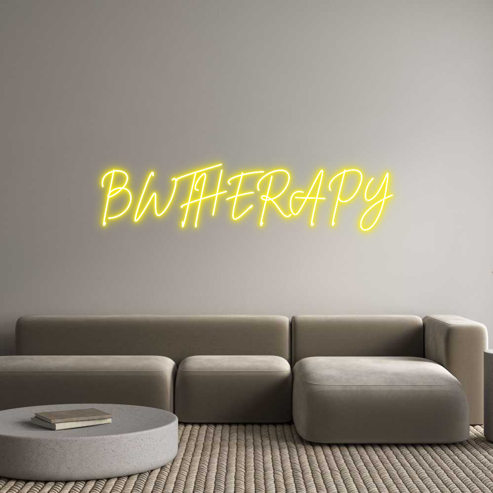 Custom Neon Sign Online Editor BWTHERAPY