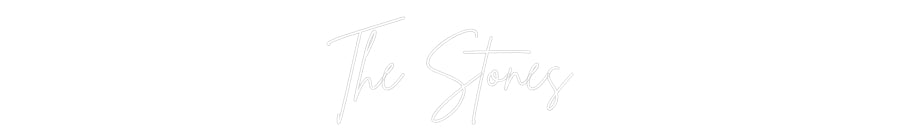 Custom Neon Sign Online Editor The Stones