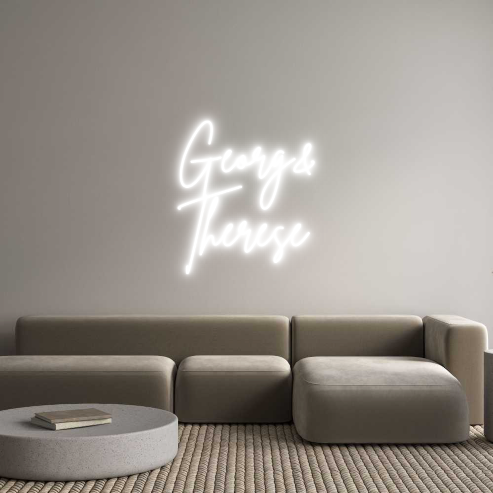 Custom Neon Sign Online Editor Georg&
Therese