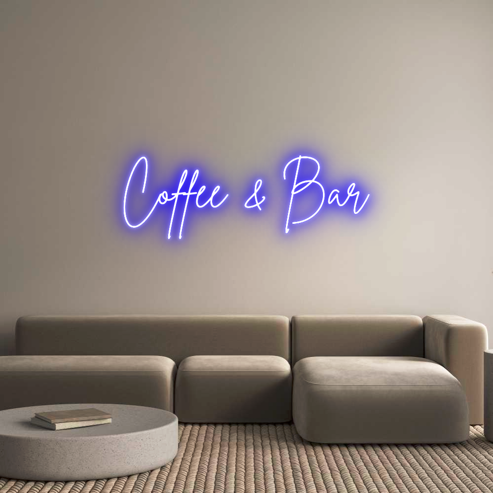 Custom Neon Sign Online Editor Coffee & Bar