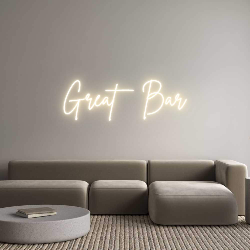 Custom Neon Sign Online Editor Great Bar