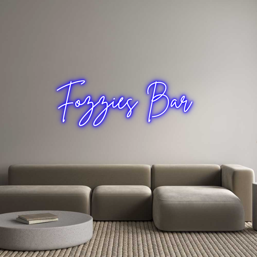 Custom Neon Sign Online Editor Fozzies Bar