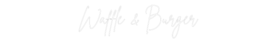 Custom Neon Sign Online Editor Waffle & Burger
