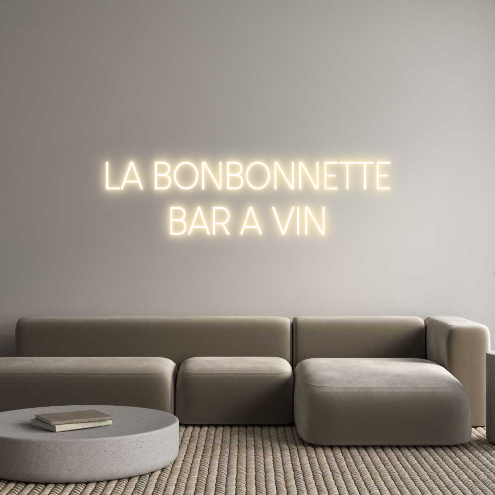 Custom Neon Sign Online Editor LA BONBONNETT...
