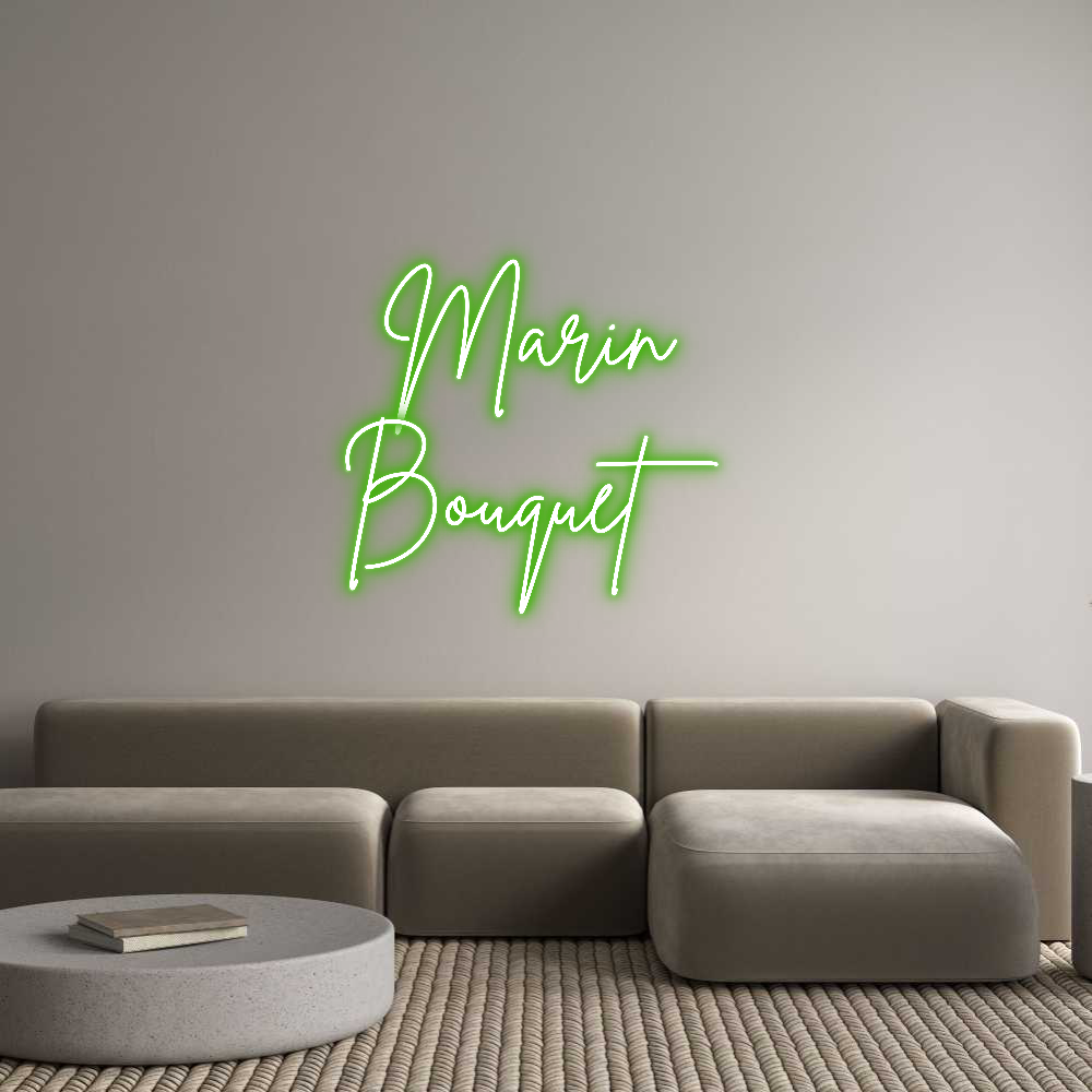 Custom Neon Sign Online Editor Marin 
Bouqu...