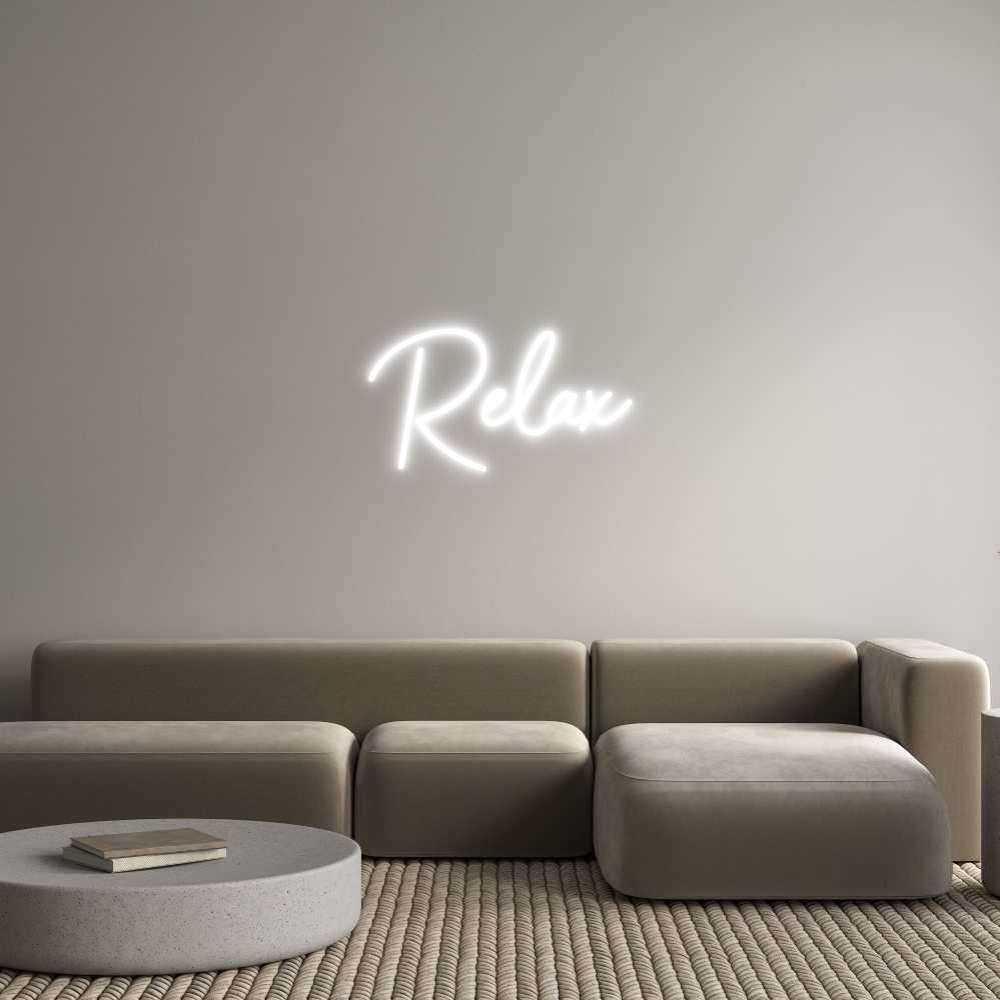 Custom Neon Sign Online Editor Relax