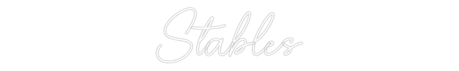Custom Neon Sign Online Editor Stables