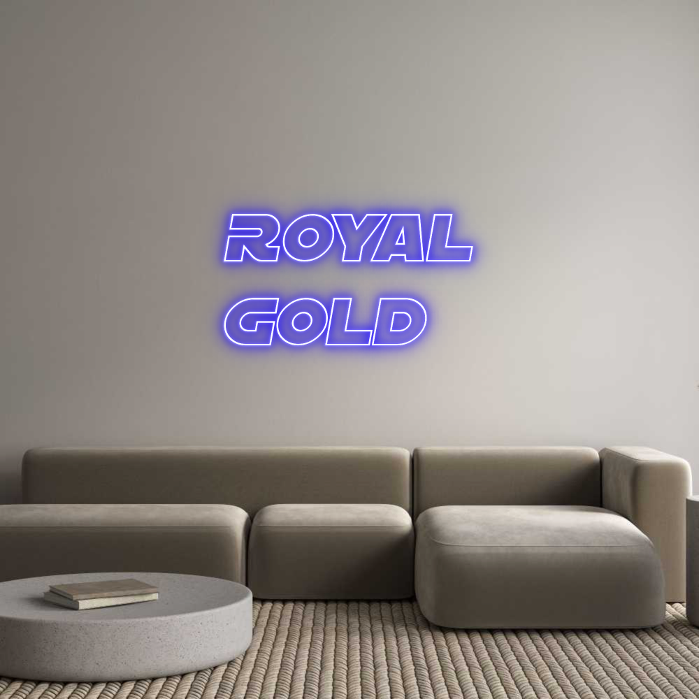 Custom Neon Sign Online Editor Royal
gold