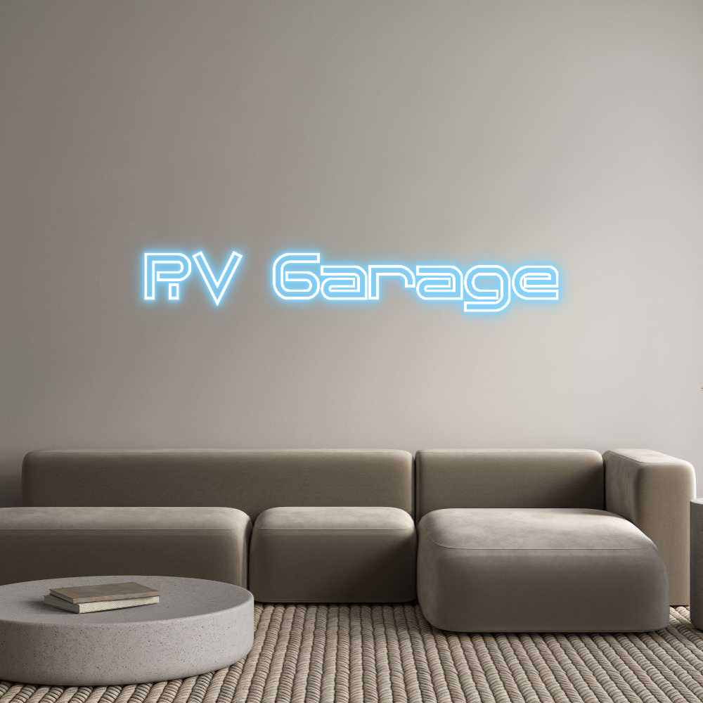 Custom Neon Sign Online Editor RV Garage