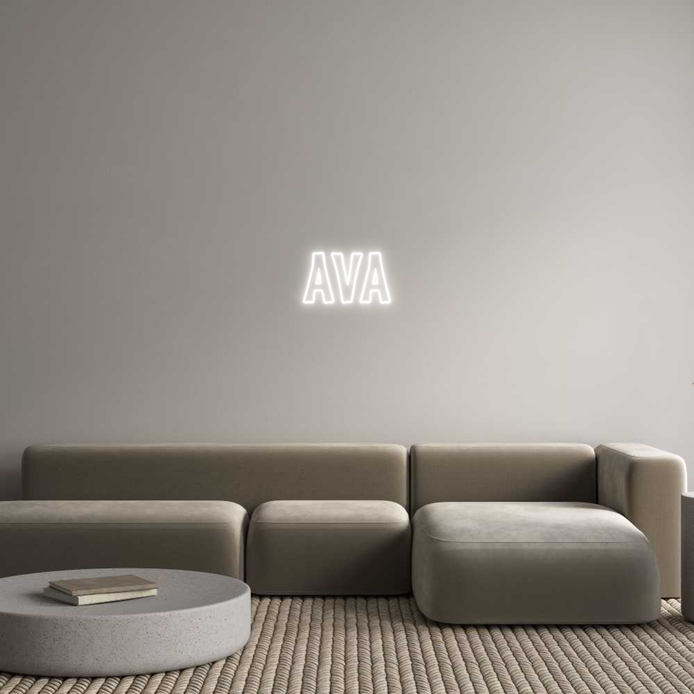 Custom Neon Sign Online Editor AVA