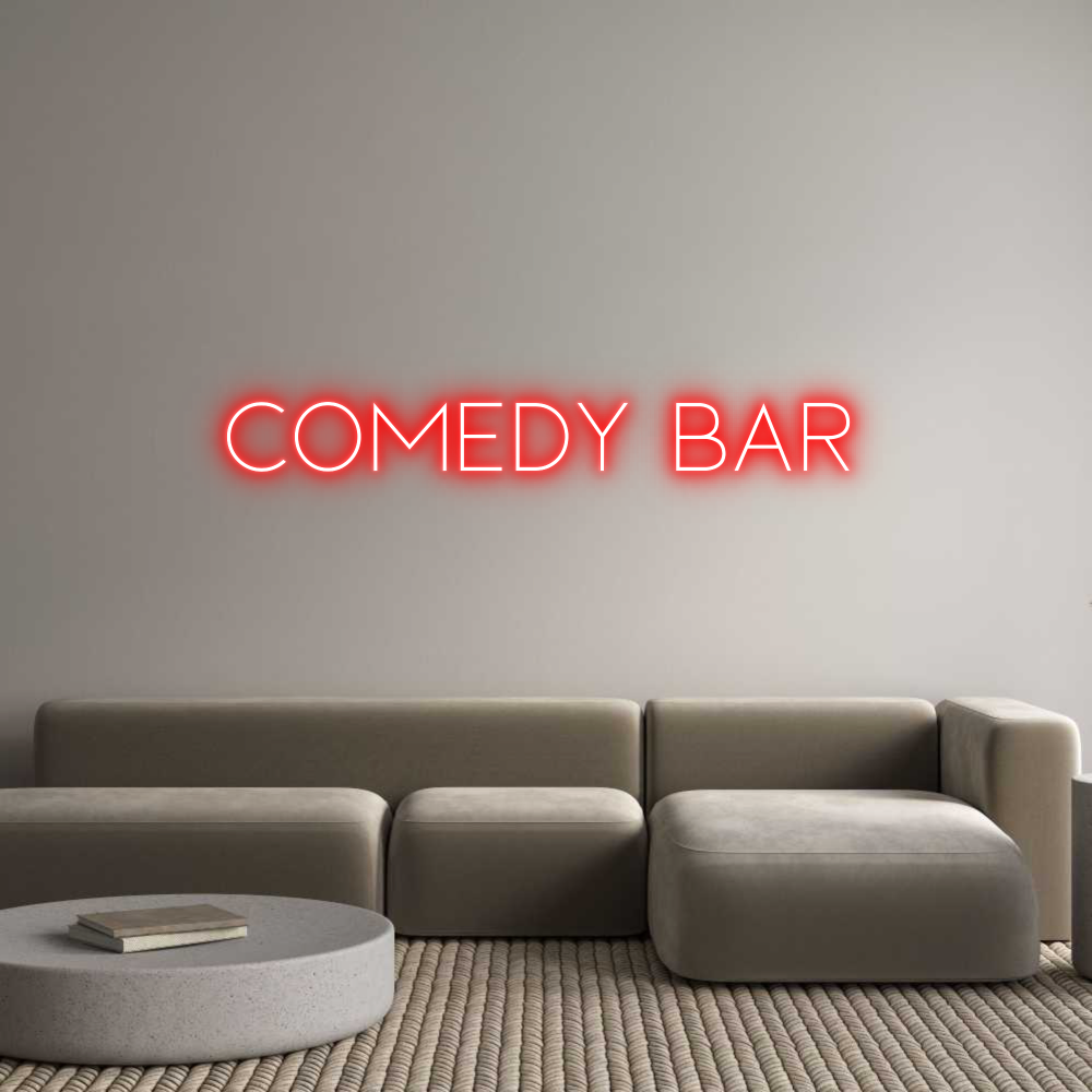 Custom Neon Sign Online Editor COMEDY BAR