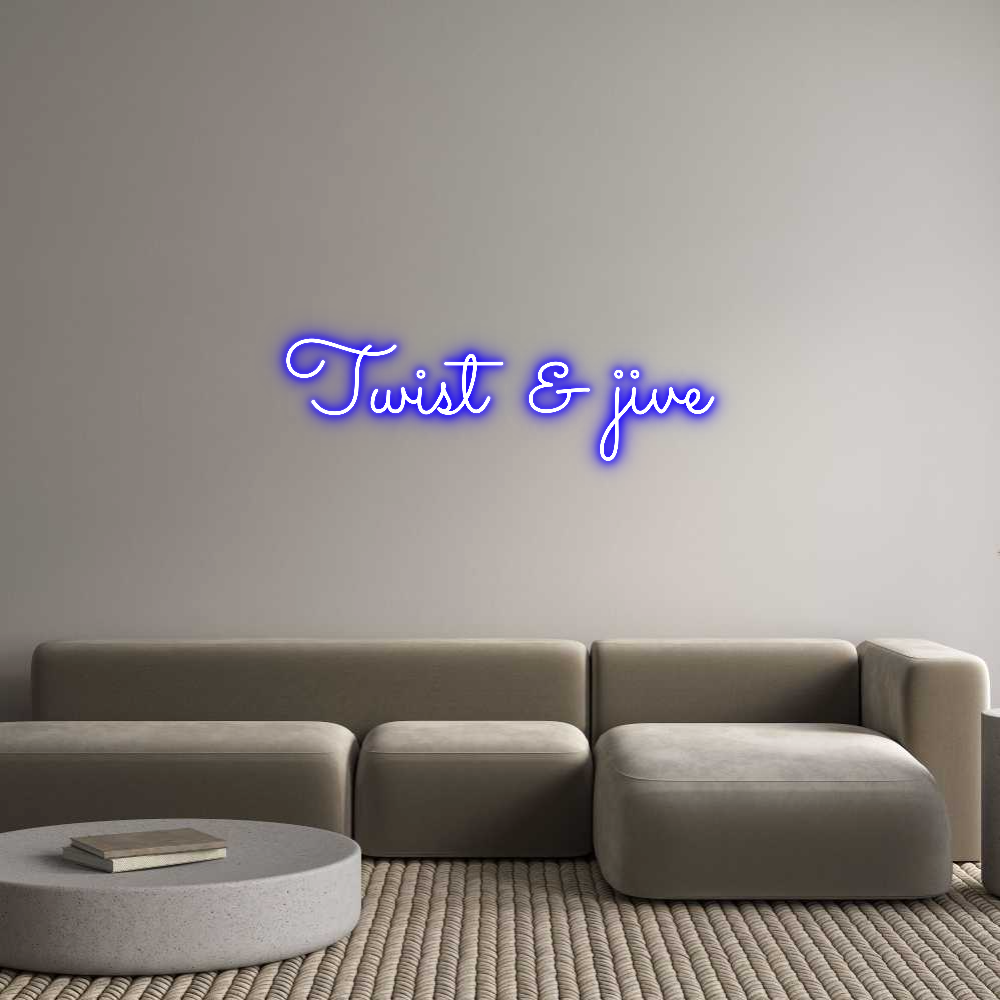 Custom Neon Sign Online Editor Twist & jive