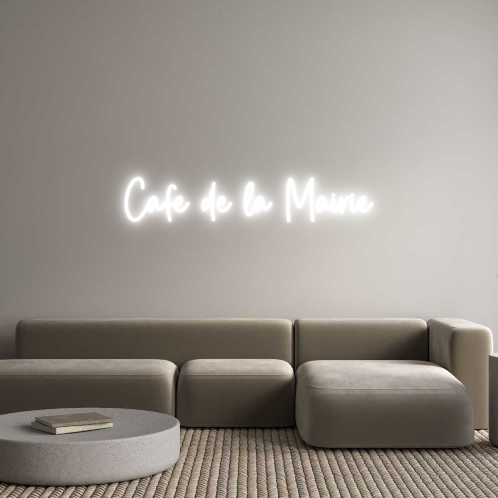 Custom Neon Sign Online Editor Café de la Ma...