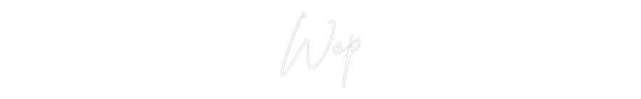 Custom Neon Sign Online Editor Wop