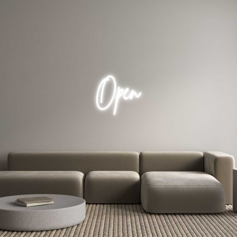 Custom Neon Sign Online Editor Open