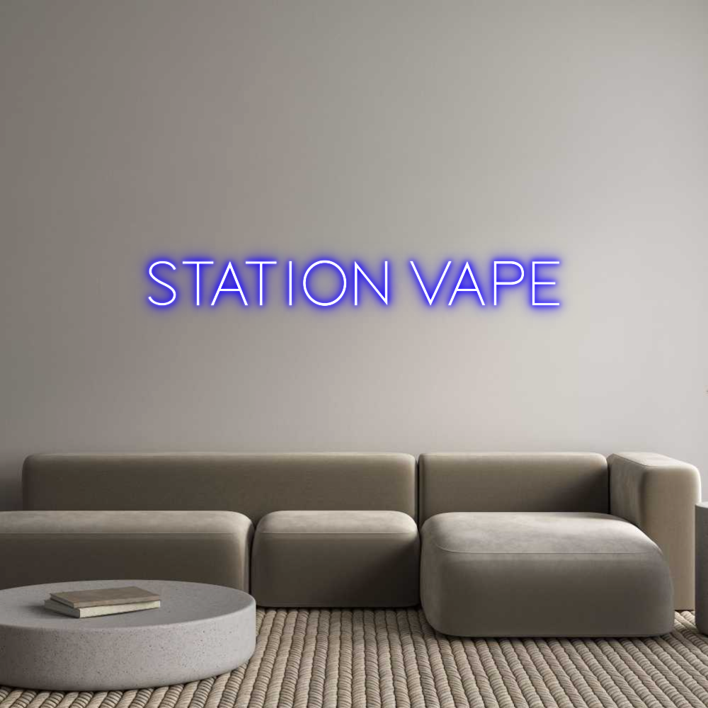 Custom Neon Sign Online Editor Station Vape