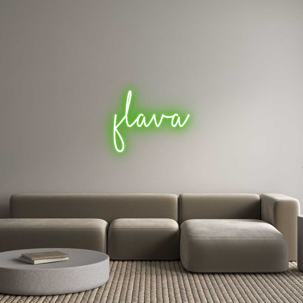 Custom Neon Sign Online Editor flava