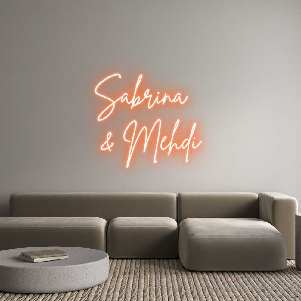 Custom Neon Sign Online Editor Sabrina  
& ...