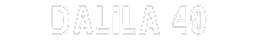 Custom Neon Sign Online Editor Dalila 40