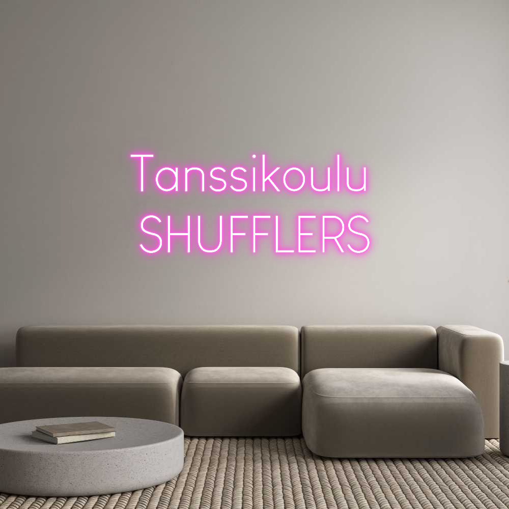 Custom Neon Sign Online Editor Tanssikoulu 
...