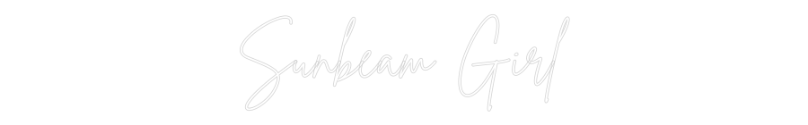 Custom Neon Sign Online Editor Sunbeam Girl