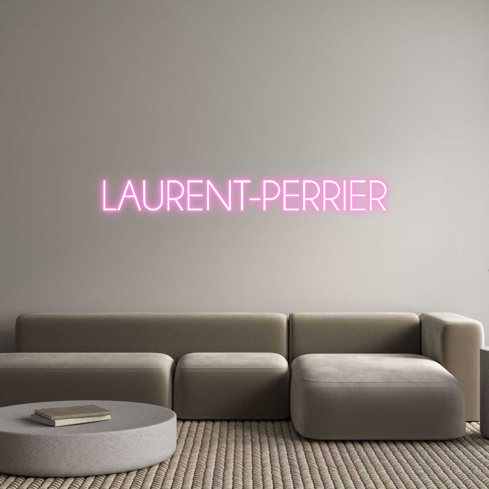 Custom Neon Sign Online Editor LAURENT-PERRIER