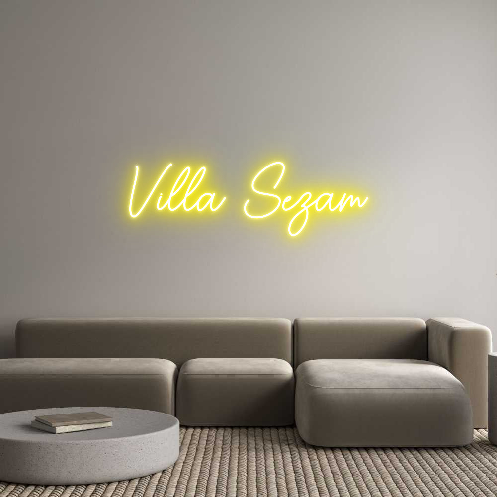 Custom Neon Sign Online Editor Villa Sézam