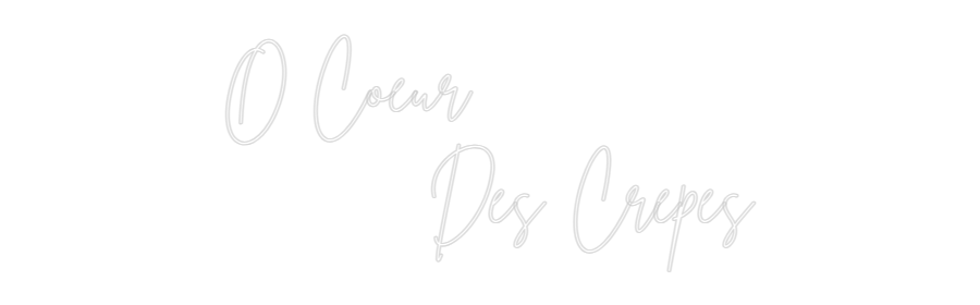 Custom Neon Sign Online Editor O Coeur 
   ...
