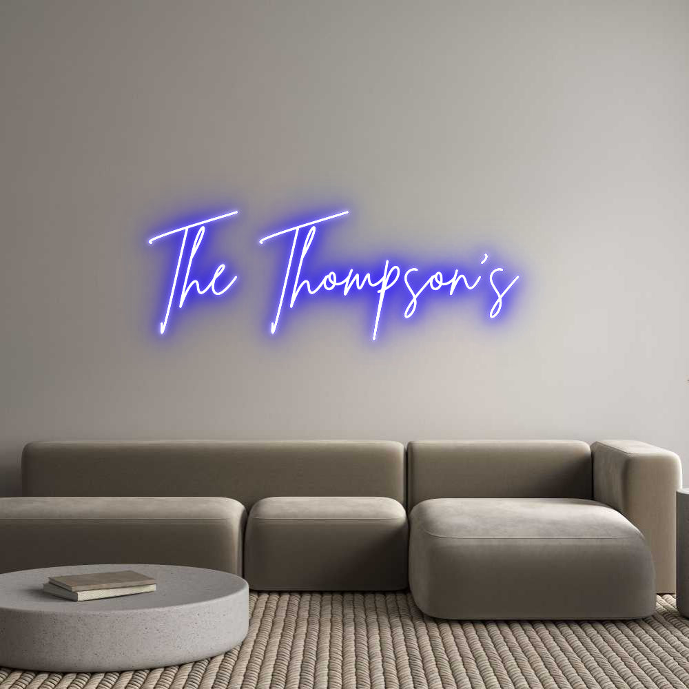 Custom Neon Sign Online Editor The Thompson’s