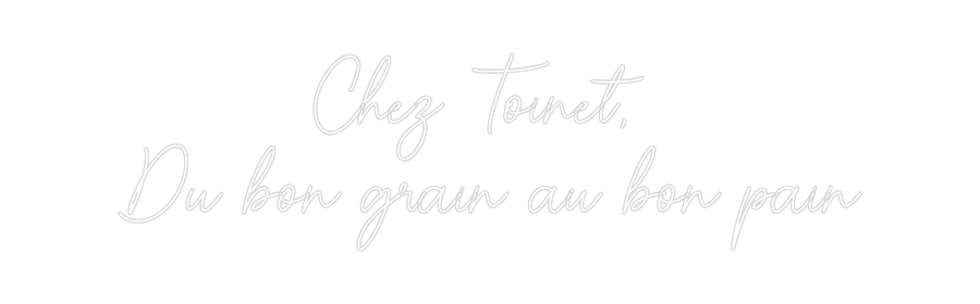 Custom Neon Sign Online Editor Chez Toinet, ...