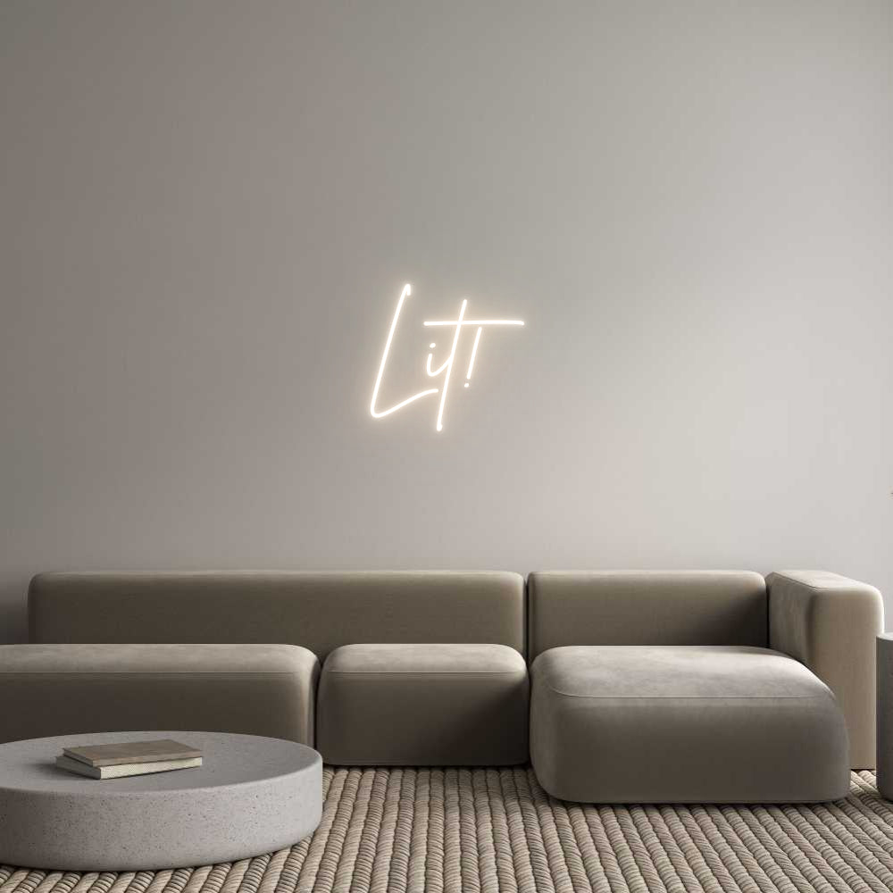 Custom Back Lit Neon Sign Online Editor Lit!