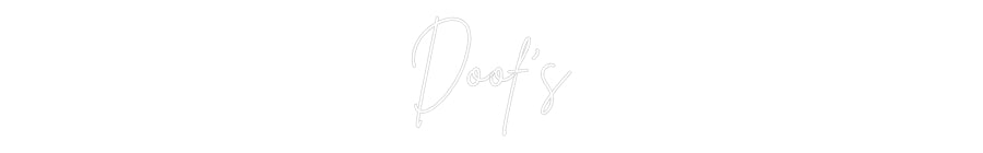 Custom Neon Sign Online Editor Doof's