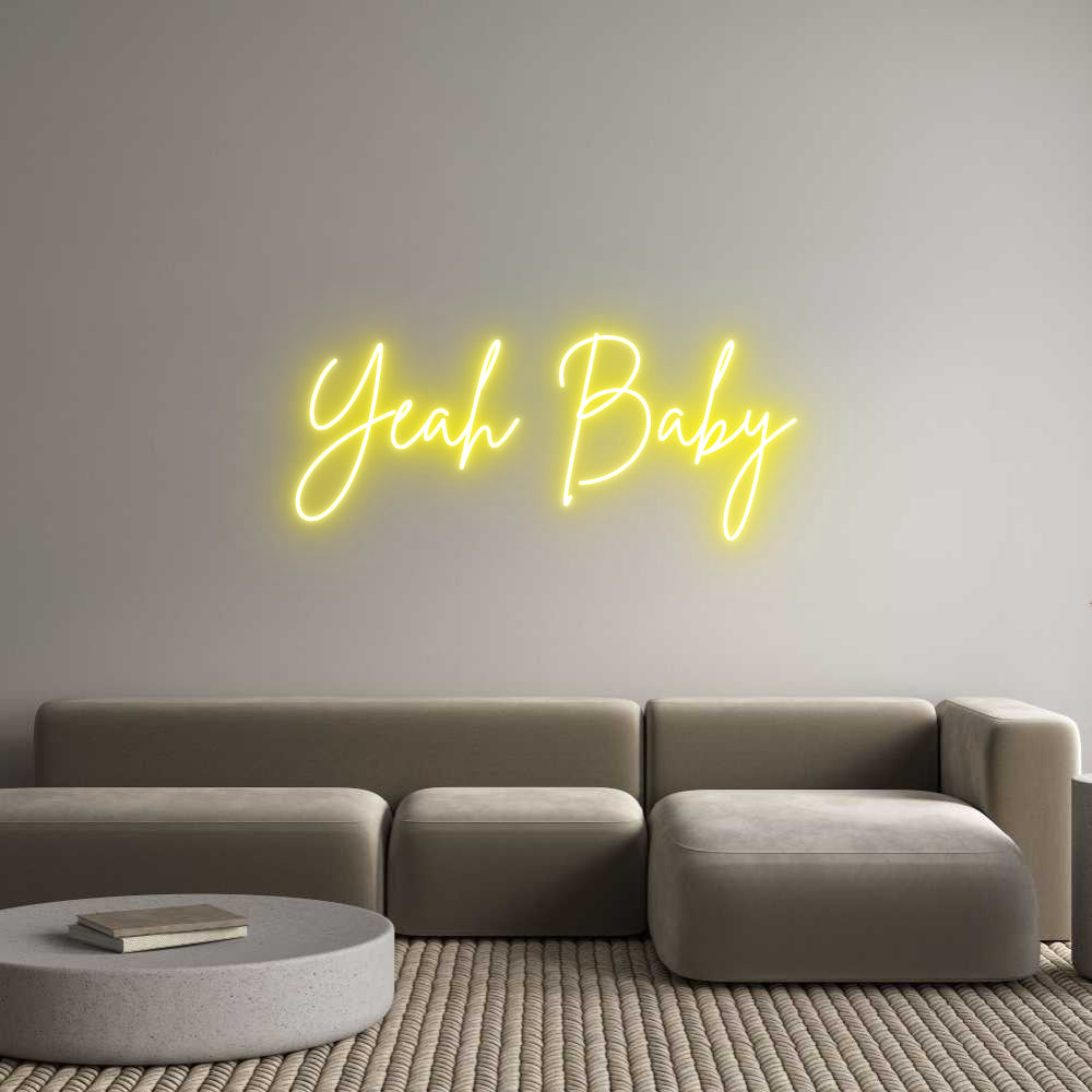 Custom Neon Sign Online Editor Yeah Baby