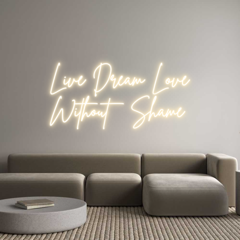 Custom Neon Sign Online Editor Live Dream Lo...