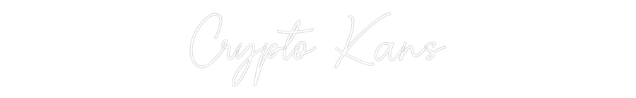 Custom Neon Sign Online Editor Crypto Kans