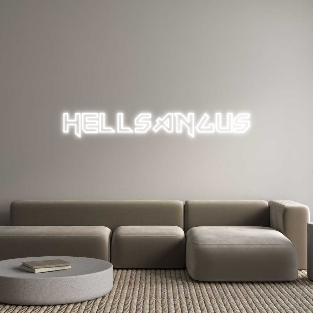 Custom Neon Sign Online Editor HELLsANGUS